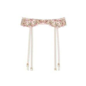 Victoria’s Secret Dream Angels Pink Flora Embroidery Garter XS/S
